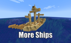 Мод на корабли для Майнкрафт 1.18.2 / 1.17.1 / 1.16.5 (More Ships)