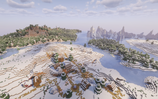 Сид на тайгу, корабль под снегом и иглу