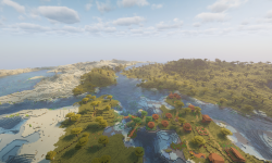 Сид на пустынный остров, храм и богатую саванну