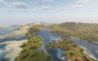 Сид на пустынный остров, храм и богатую саванну