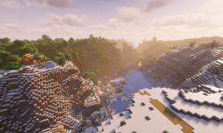 Сид на лес, реку и цепочку структур