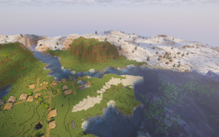 Сид на заснеженную деревню, сокровища и зомби-поселение