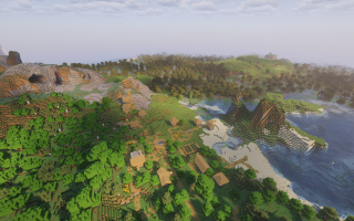 Сид на хижины ведьм, порталы, затонувший корабль и деревню