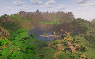 Сид на джунгли, деревню, подземные структуры и порталы