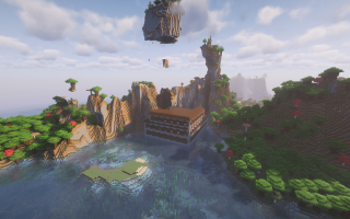 Сид на спавн на крыше особняка