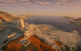 Сид на пустыню, пустошь и богатые структуры вокруг спавна