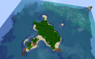 Сид на остров с кораблекрушением, джунглями, и разрушенным порталом