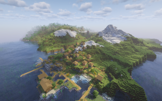 Сид на равнины, снежные вершины и подземные структуры