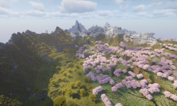 Сид на вишневую рощу, саванну и заснеженные вершины