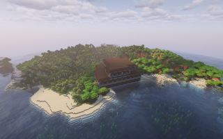 Сид на остров трех биомов и особняк