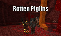 Мод на мобов для Майнкрафт 1.18.2 / 1.16.5 (Rotten Piglins)