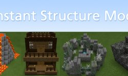Мод на постройки для Майнкрафт 1.12.2 / 1.11.2 (Instant Massive Structures)