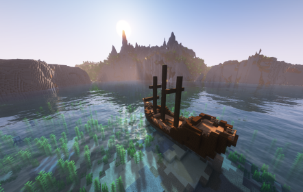 Сид на утес, океан, корабли и древний город