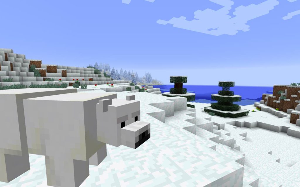 Polar Bear on Ice Plains