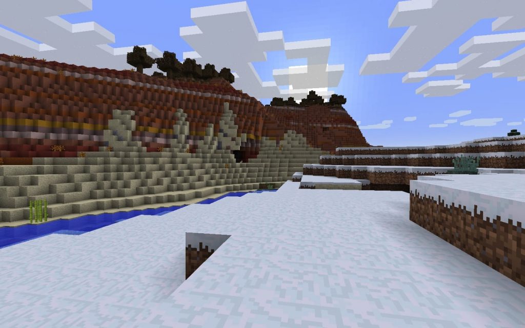 Spawn in Snow by Mesa Biome