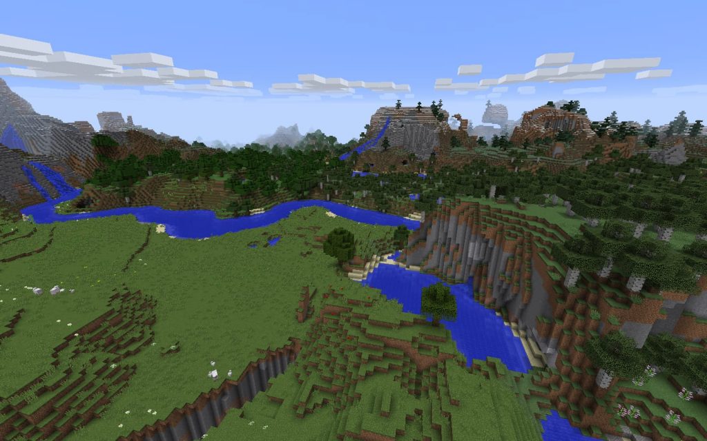 Minecraft Ravine Seed Rivers, Waterfalls