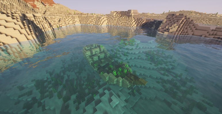 Корабль под водой