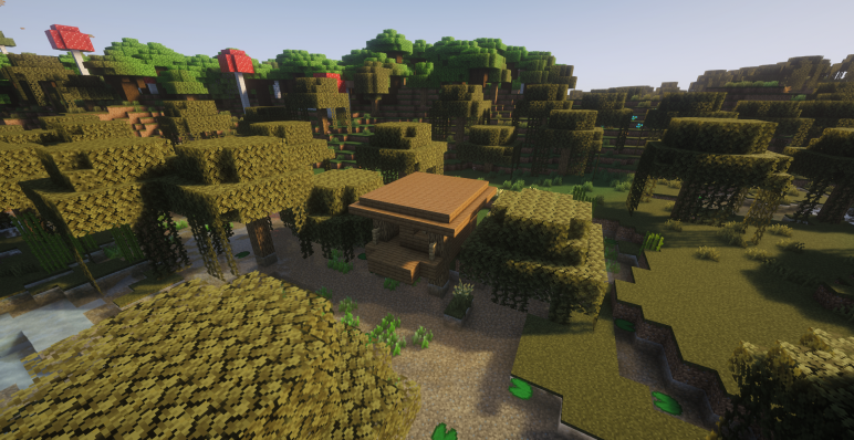 Темный лес и хижина ведьмы