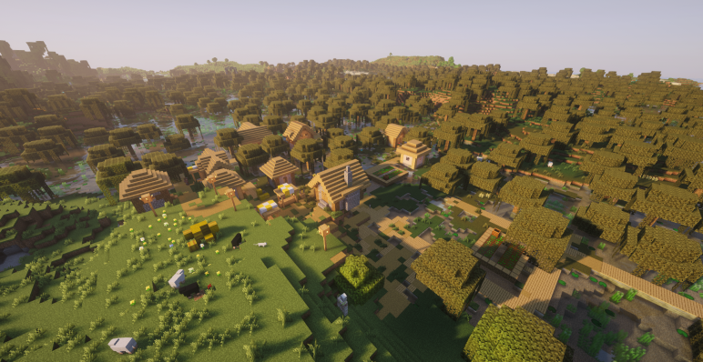 Деревня на границе болот