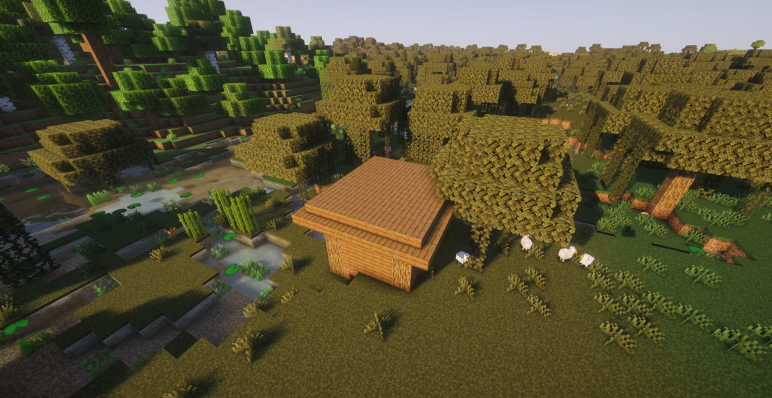 Дом ведьмы рядом с деревней