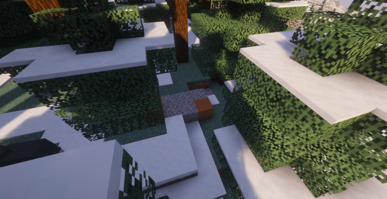 Руины древних времен в снежной тайге