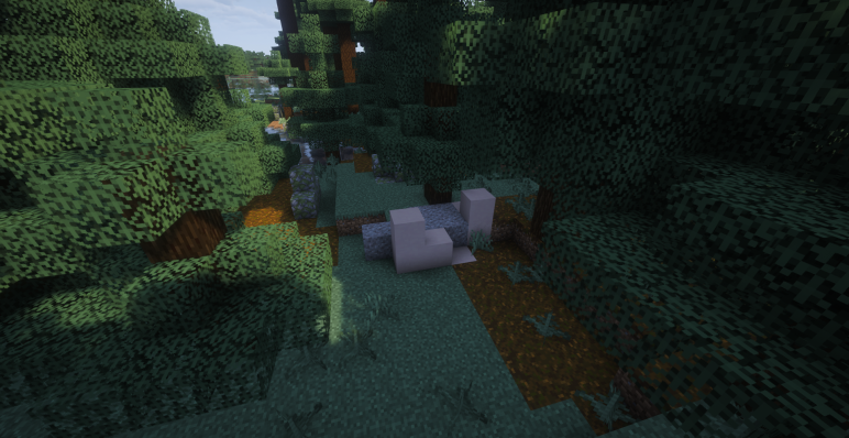 Руины былых времен среди деревьев