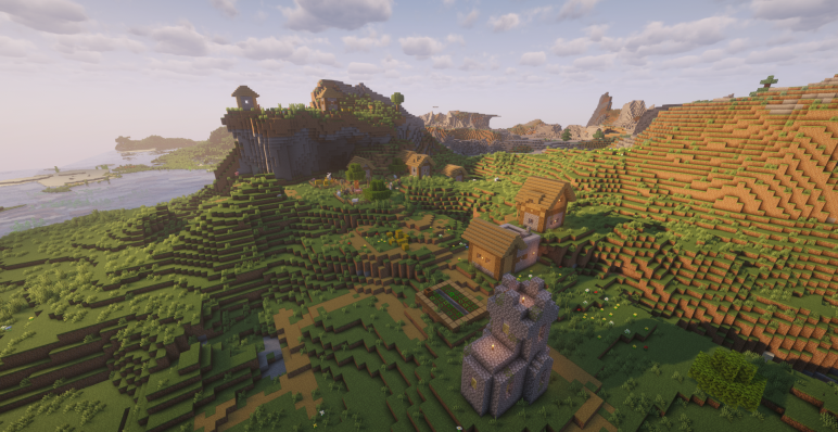 Деревня на равнинах