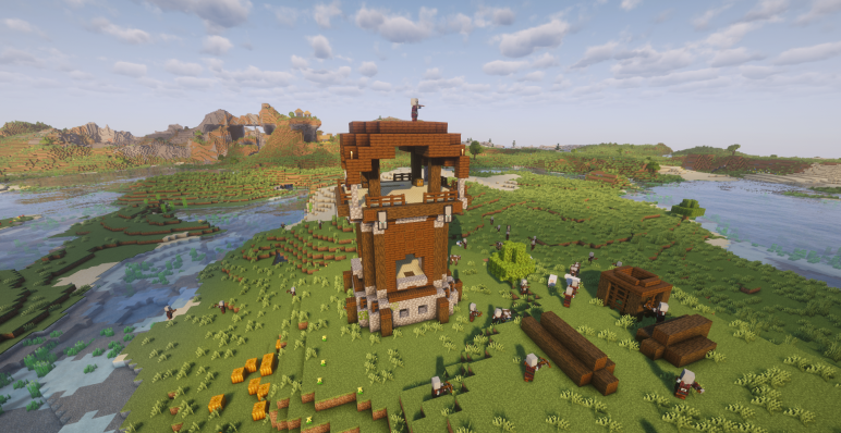 Аванпост напротив деревни