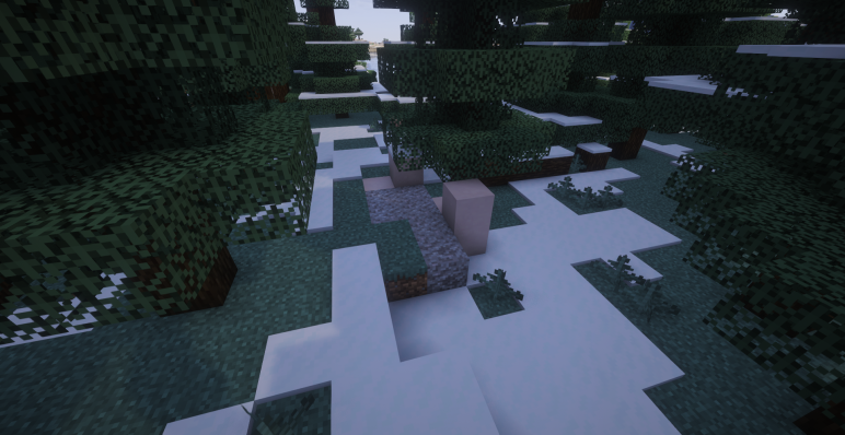 Руины под снегом