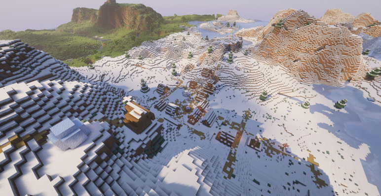 Вторая деревня спускается по склону