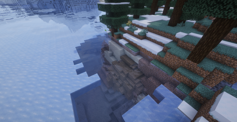 Второй остров и корабль подо льдом