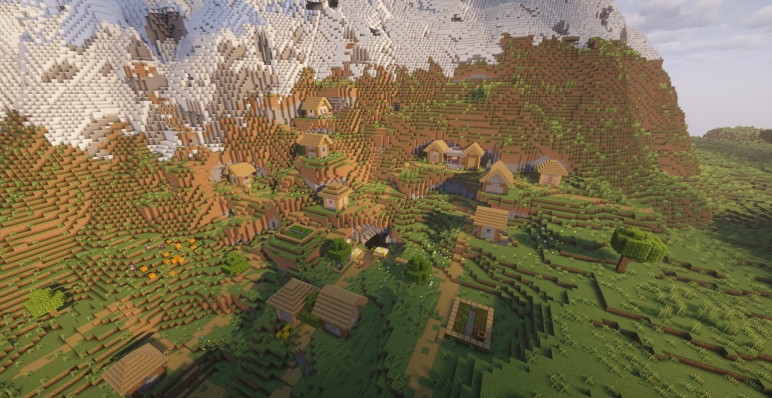 Деревня на склоне