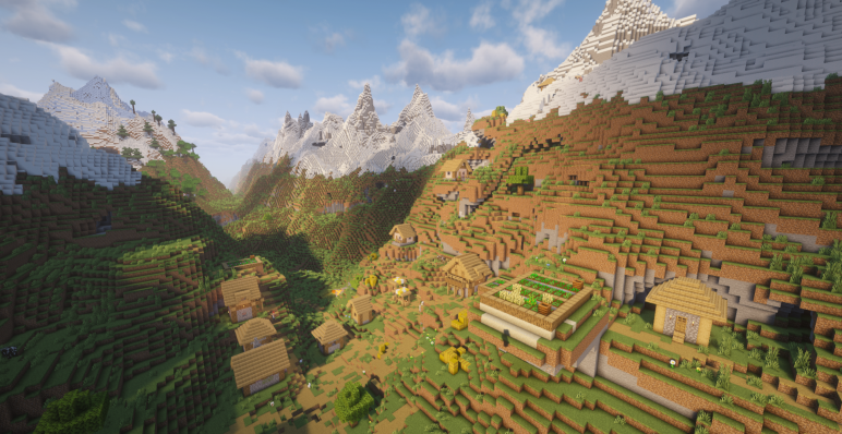 Еще одна деревня у подножия продолжения снежного кольца