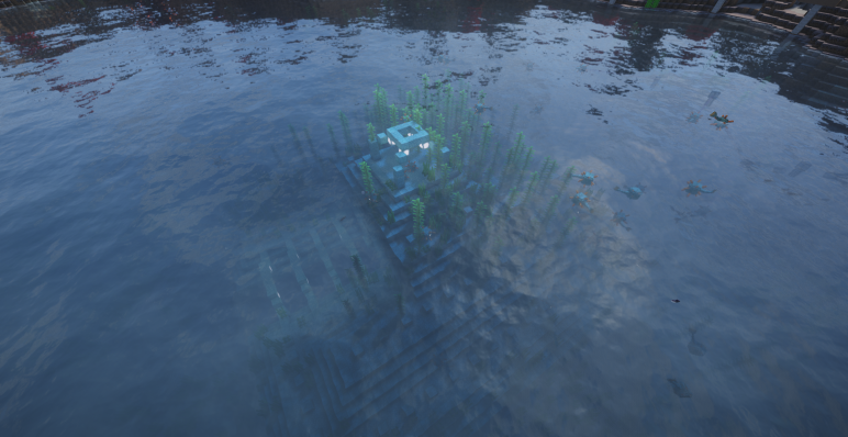 Крепость в оезере грибного острова