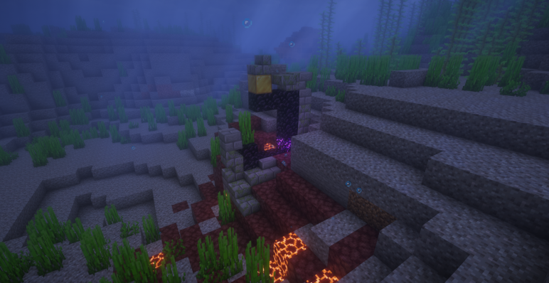 Подводный разрушенный портал