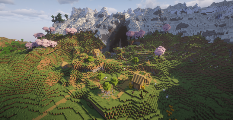 Деревня на равнинах