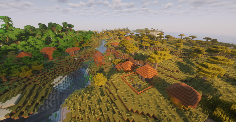 Деревня у реки