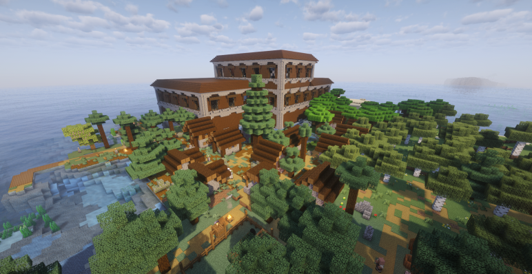 Лесной особняк с деревней