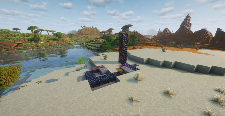 Портал, закопанный в песке