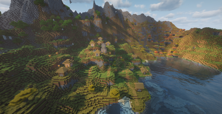 Деревни на склоне