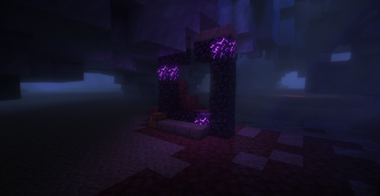 Разрушенный портал под водой