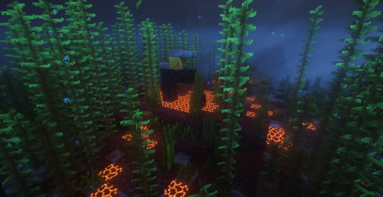 Подводный портал у скалы