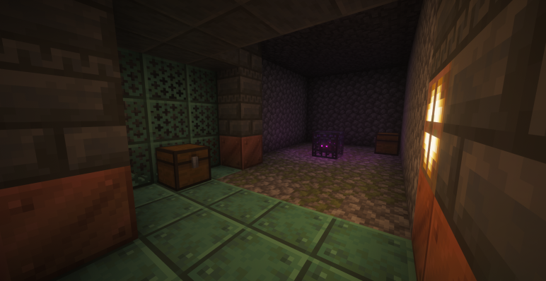 Камеры испытаний под землей с сокровищницей