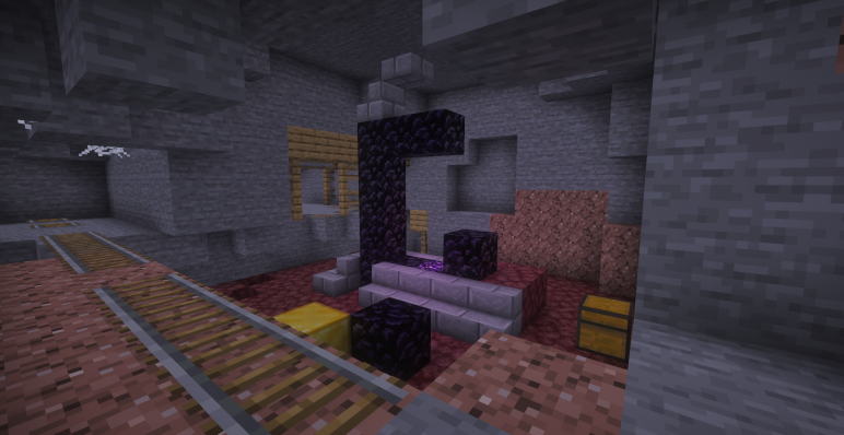 Подземный портал в шахте