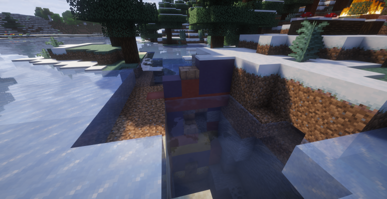 Руины древних времен в реке