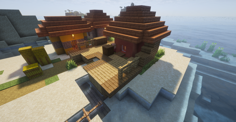 Корабельный обломок прямо в деревне