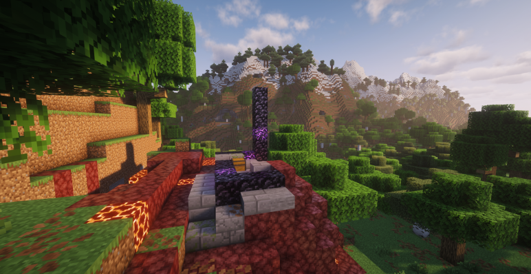 Второй портал на поверхности леса