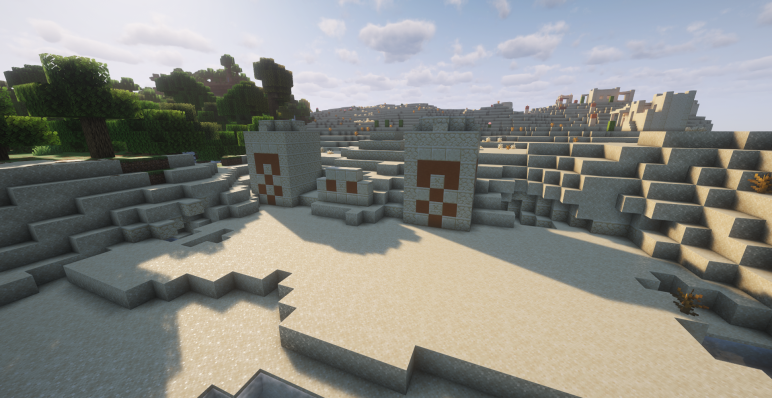 Пустынный храм с ловушкой