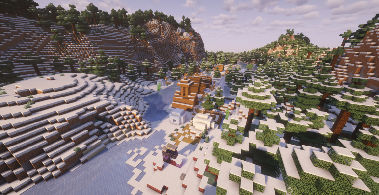 Портал и деревня рядом