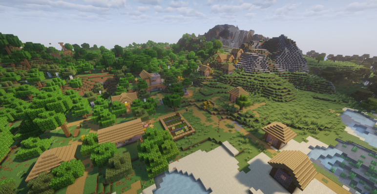 Большая деревня на стыке четырех биомов